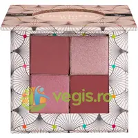 Fard de Pleoape Paleta 4 Culori Roz cu Acid Hialuronic si Extract Castravete 5.6g