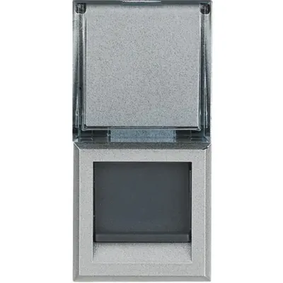 Priza RJ 45 Axolute - Cat. 6A - STP - Aluminiu - 1 modul