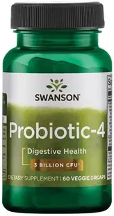Probiotic-4, 60 capsule vegetale, Swanson