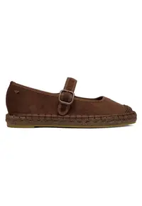 Mocasini dama negru - textil - cu catarama - design clasic -