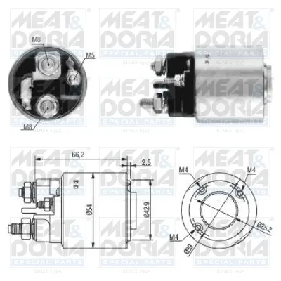 Solenoid Electromotor Potrivit Citroen Berlingo, Berlingo Multispace, Berlingo Minivan, C1, C2, C3 I, C3 Ii, C3 Picasso, C3 Pluriel, C4, C4 Grand Picasso I, C4 I, C4 Ii 1.4d-2.2d 09.01
