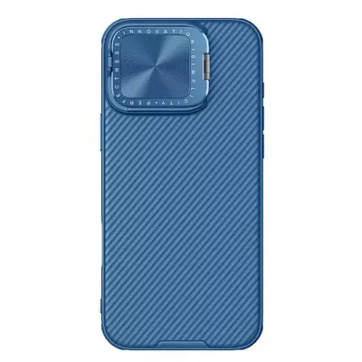 Husa MagSafe pentru Apple iPhone 16 Pro Max, Nillkin, CamShield Prop, Albastra