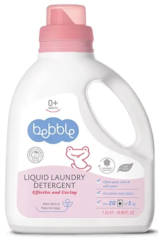 Detergent lichid pentru rufe Bebble, 1,3 l