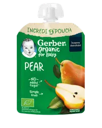 Pouch din pere de la 4 luni, 80g, Gerber