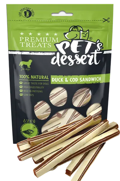 Pet s Desert Dog DuckCod Sandwich 80G LSD-14