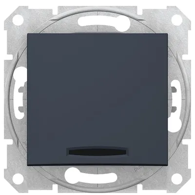 Intrerupator cap scara 10AX cu indicator luminos Schneider Sedna SDN1500170, grafit