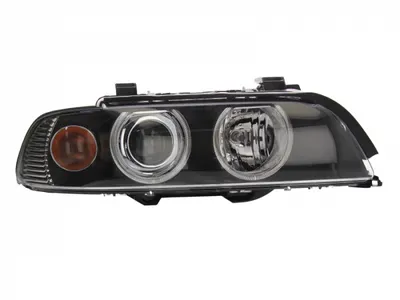 Far Dreapta (H7 H7 PY21W, electric, cu motor, halogen, culoare interior: negru, culoare semnalizator: alb) potrivit BMW Seria 5 (E39) -05.04