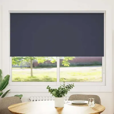 vidaXL Jaluzea opacă 144,4x175 cm, lățime material 140 cm, marin