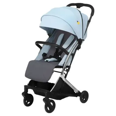 Carucior sport pliabil Skiddou Mikkeli Sky high, ultracompact pentru calatorii, Bleu