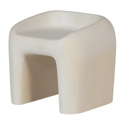 Scaun de grădină fildeș din plastic Nivo – WOOOD