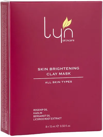 Lyn Mască luminoasă cu argilă, 8 х 15 ml