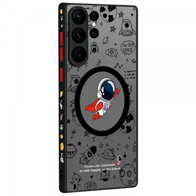 Husa MagSafe pentru Samsung Galaxy S25 Ultra S938, OEM, Flight Astronaut, Multicolor