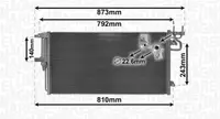 Condensator Climatizare (cu Uscator) Potrivit Ford C-Max Ii, Focus Iii, Focus Iii Hatchback, Focus Iii Kombi, Grand C-Max, Kuga Ii, Tourneo Connect V408 Nadwozie Wielko, Transit Connect 1.5-2.3 09.14