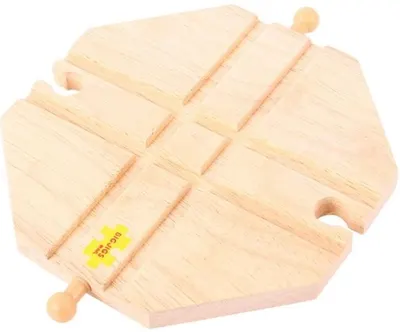 Sina feroviara din lemn Bigjigs - Placa de intersectie