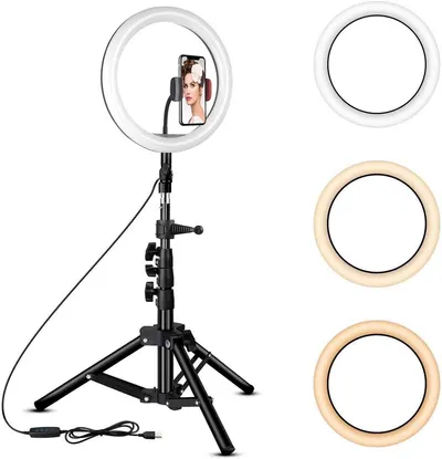 Lampa Ring Light LED 8" Circulara cu Lumina rece / naturala / calda