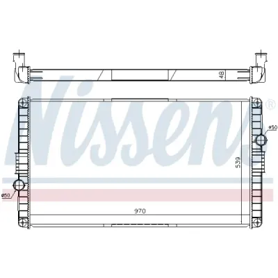 Radiator, racire motor NISSENS 65468A