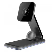 Incarcator Retea Wireless Proove Energy Fold 3in1, 15W, 1.67A, Negru WSEF15010001