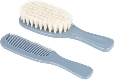 Set perie și pieptene pentru păr Canpol - Newborn baby, albastru