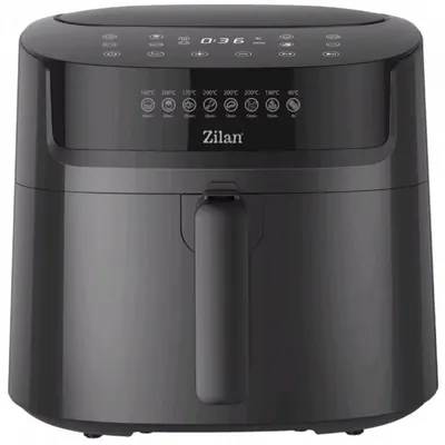 Friteuza cu Aer Cald, Putere 1800W, Capacitate 7 l, Temperatura 40–200°C, Zilan