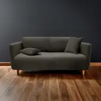Husă gri antracit elastică pentru canapea cu 3 locuri Sacha – douceur d'intérieur