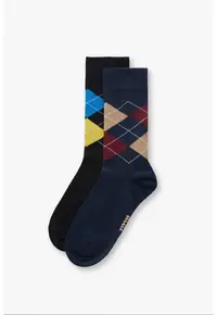 Sosete lungi Armand - 2 Perechi - Multicolor - Multicolor