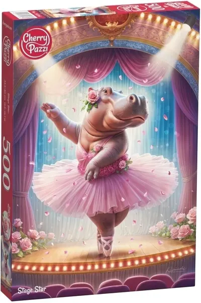 Puzzle Cherry Pazzi din 500 piese - Vedetă pe scenă