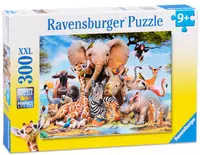 Puzzle Ravensburger din 300 XXL de piese - Animalele din Africa