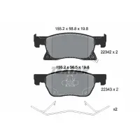 Set placute frana, frana disc TEXTAR 2234201
