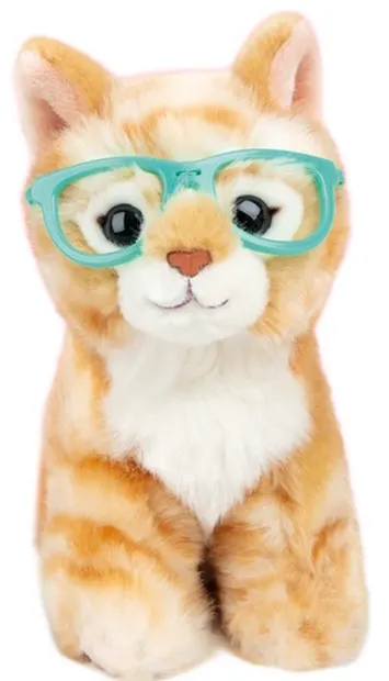 Jucărie de pluș Studio Pets - Pisică cu ochelari, Ray Ban