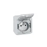 2P+E Priza standard Francez pentruix - surface mounting - 16 A 250 V~ - gri