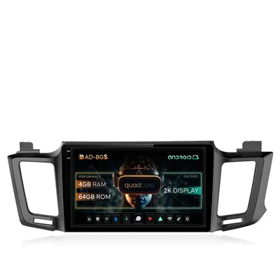 Navigatie 2K Toyota RAV4 (2013-2018), Android, S-Quadcore 4GB RAM + 64GB ROM, 10.36 Inch - AD-BGS100042K+AD-BGRKIT060