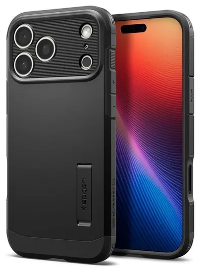Husă Spigen - Tough Armor, iPhone 17 Pro, MagSafe, negru