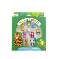 Radiere tip puzzle - Animale salbatice (Set of 12)