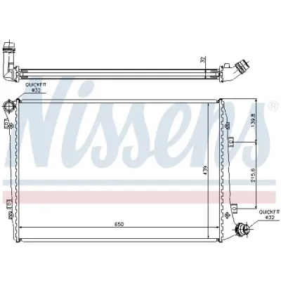 Radiator, racire motor NISSENS 65291A