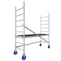 Schela din aluminiu Protec 0,6 x 2m, aluminiu, inaltime lucru 2,9m (0+Roti)