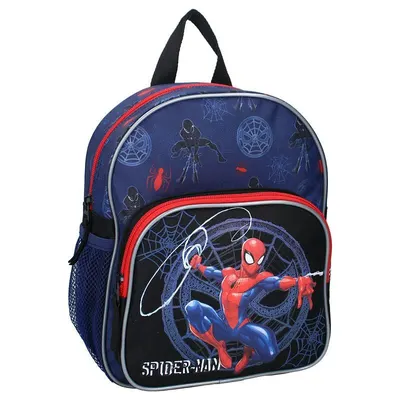 Rucsac, 29 x 23 x 10 cm, cu doua compartimente, buzunare laterale, Spiderman