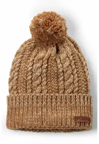Caciula cu model torsade Cozy Ridge - Maro taupe