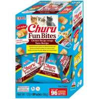 INABA Churu Fun Bites, Pui și Ton, cutie recompense fără cereale pisici, 96g