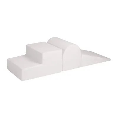 Teren de joacă din spumă alb 3 buc. din material bouclé înălțime 30 cm 45x143 cm – Meowbaby