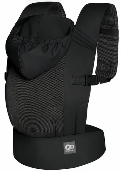 Rucsac ergonomic pentru bebeluși KinderKraft - Carrybee, negru