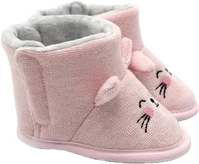 Incaltaminte -Botosei bebelusi Funny Baby - mouse, marimea 18, 8-12 luni, roz