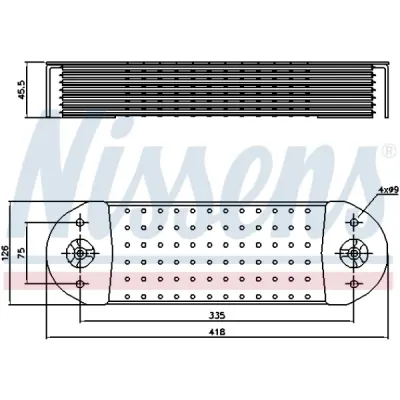 Radiator ulei, ulei motor NISSENS 90764