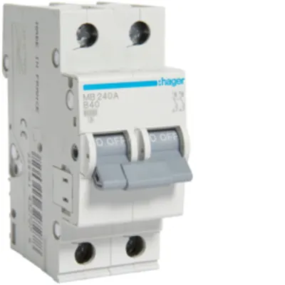 Disjunctor 2P, 63A, 6kA, B, 2M