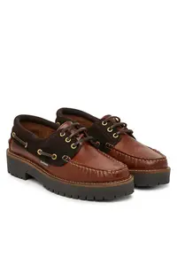 Mocasini dama - piele naturala - maro - talpa groasa
