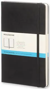Agenda cu coperti tari Moleskine Classic – Neagra, file cu puncte