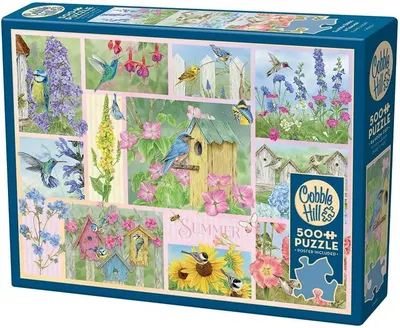 Puzzle Cobble Hill din 500 de piese - Poveste de vară în grădină