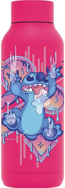 Sticlă termică Quokka Disney - Stitch, Raspberry Pink, 510 ml