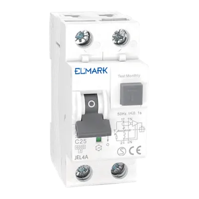 Electronic Rcbo Jel4a 6ka 2p 10a/30ma