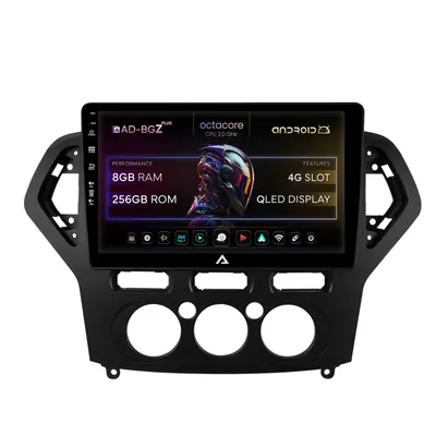 Navigatie Ford Mondeo (2007-2010) Clima Manuala, Android, Z-Octacore 8GB RAM + 256GB ROM, 10.1 Inch - AD-BGZ10008+AD-BGRKIT126