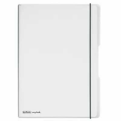 Caiet My.Book Flex A4, 40 file x2, Herlitz transparent, dictando+matematica